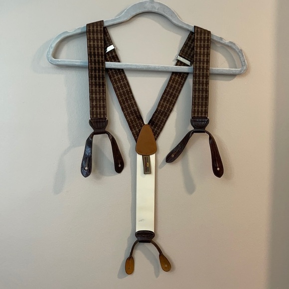Trafalgar Brown Printed Suspenders - Picture 1 of 7